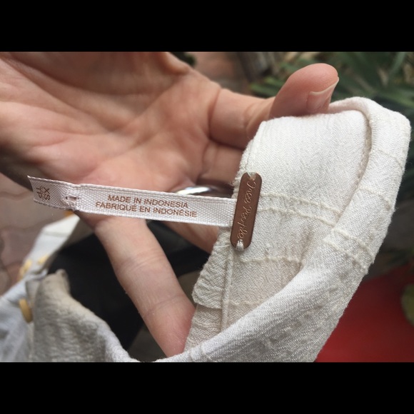 Free People Ivory Button Down Maxi Shirt - Picture 10 of 11